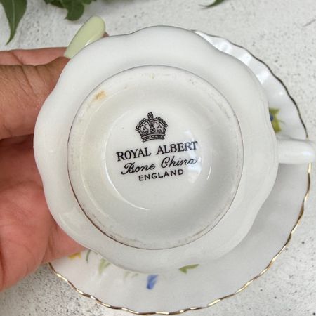 Кофейная пара Royal Albert Вьюнок 120 мл Англия   