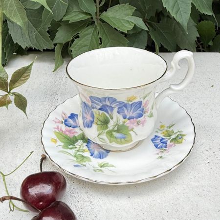 Кофейная пара Royal Albert Вьюнок 120 мл Англия   