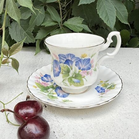 Кофейная пара Royal Albert Вьюнок 120 мл Англия   