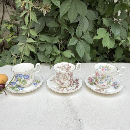 Кофейная пара Royal Albert Вьюнок 120 мл Англия   