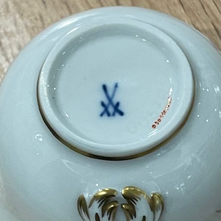 Кофейное трио Meissen Мейсенский букет​ 100 мл 1966 г. Германия