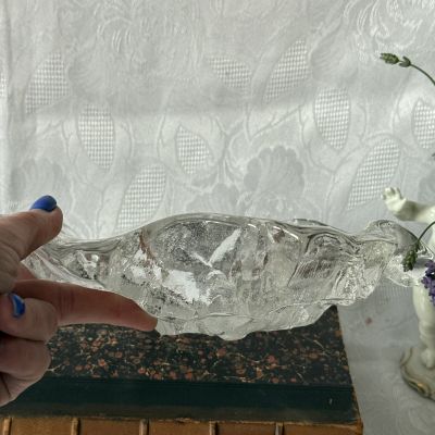 Блюдо Лёд 28 см хрусталь Швеция