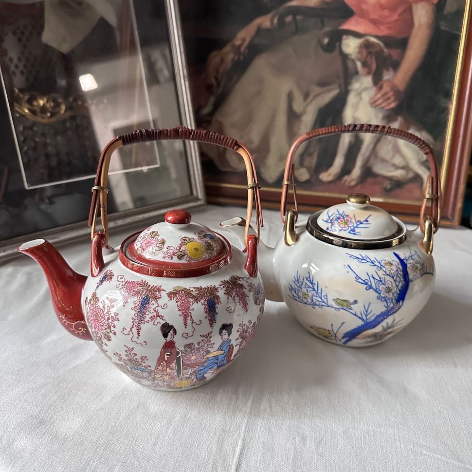 Чайник с ситом Гейши в парке 1 л фарфор Япония