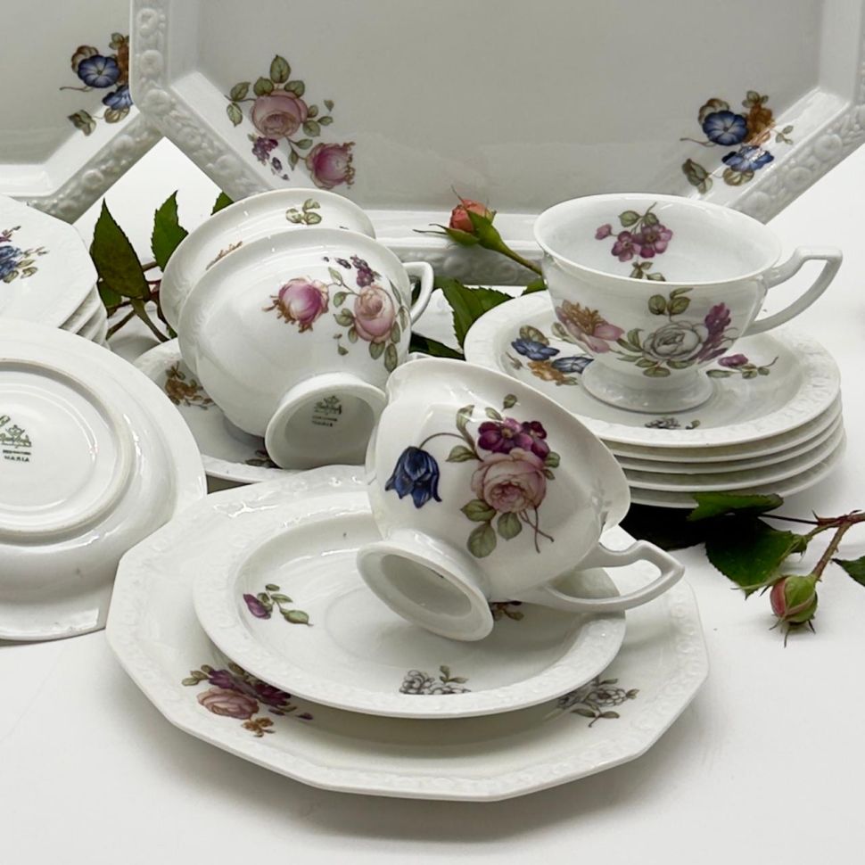 Чайная пара Rosenthal Classic Rose Садовые цветы 200 мл Германия