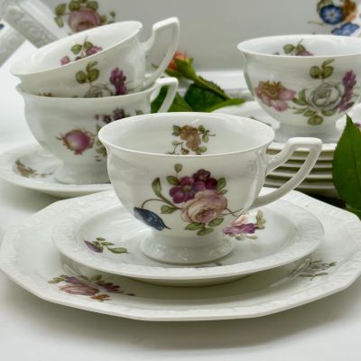 Чайная пара Rosenthal Classic Rose Садовые цветы  200 мл Германия 