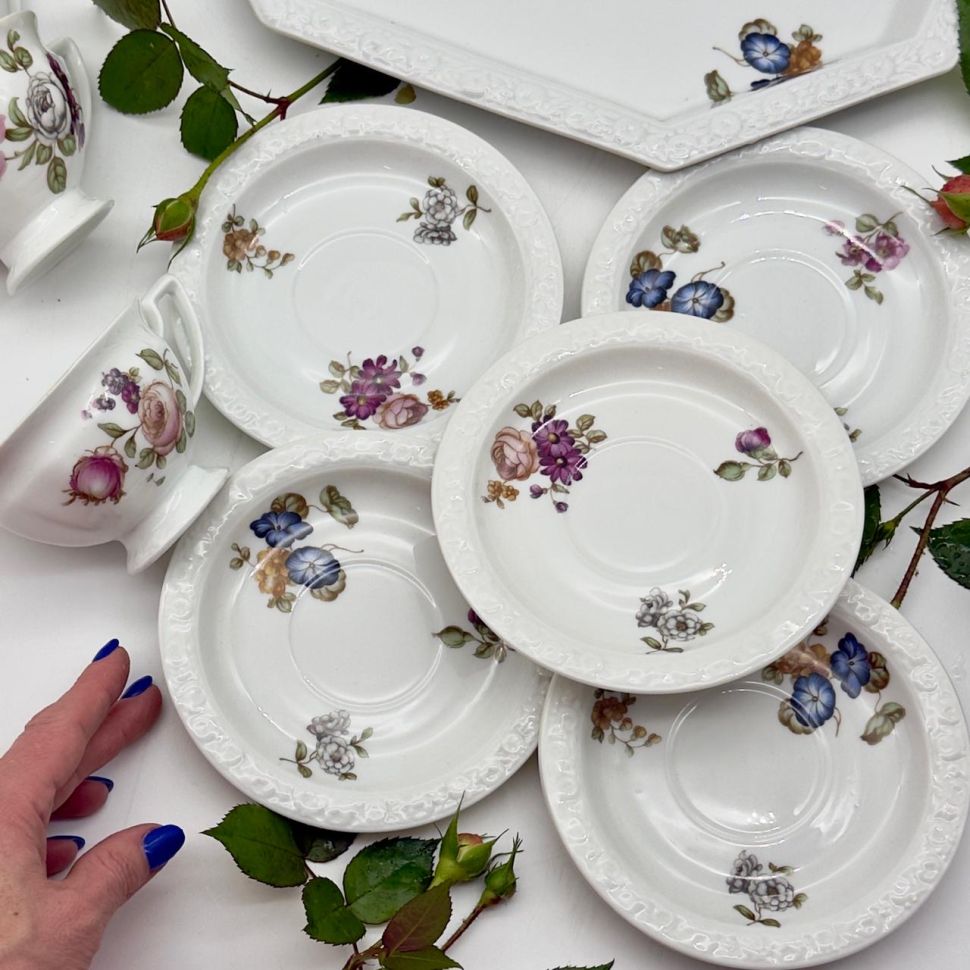 Чайная пара Rosenthal Classic Rose Садовые цветы 200 мл Германия