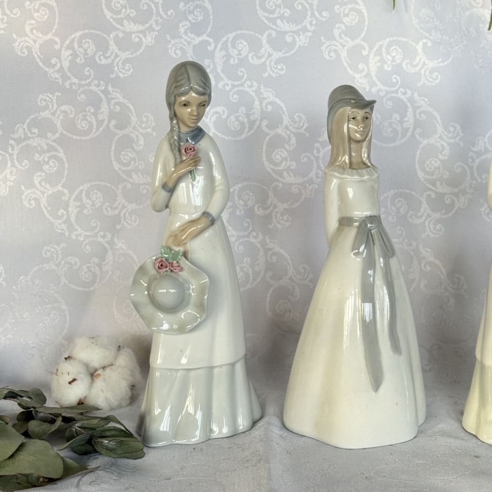 Статуэтка Девушка со шляпкой Porceval Villamarchante Valencia 24 см Испания 