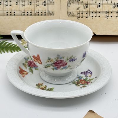 Чайная пара Rosenthal Maria Classic Rose Мейсенский букет 220 мл Германия