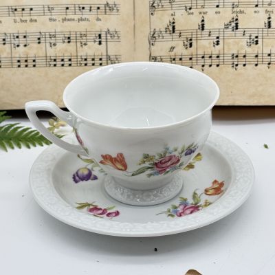 Чайная пара Rosenthal Maria Classic Rose Мейсенский букет 220 мл Германия