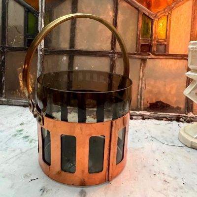 Ведро в медном основании ручка латунь