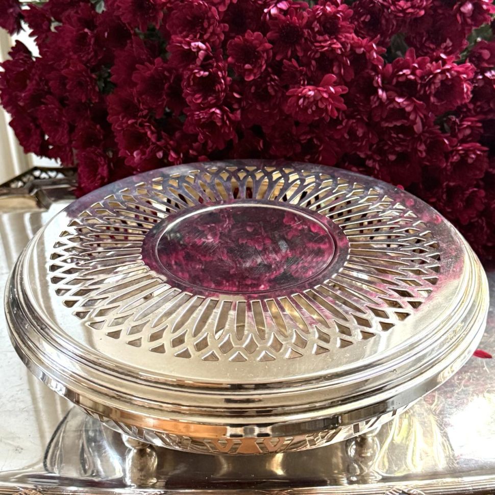 Подогрев подставка Orfèvrerie de France серебрение Франция