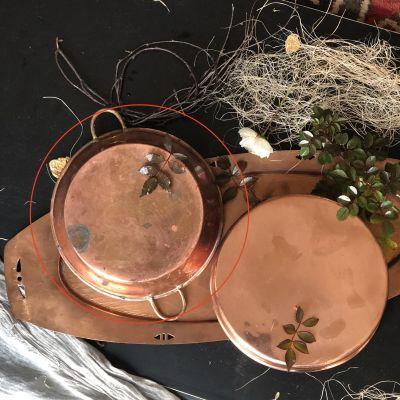 Форма медная с двумя ручками 21см