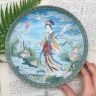 Тарелка Imperial Jingdezhen Porcelain Lotus Goddess 22 см фарфор