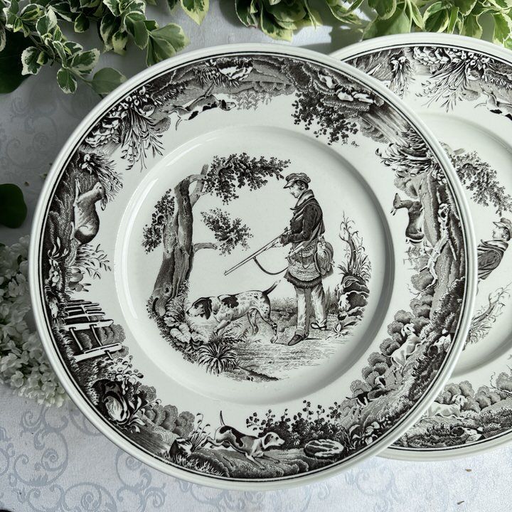 Тарелка ВиллеройБох Anjou Охота 27 см фарфор Германия