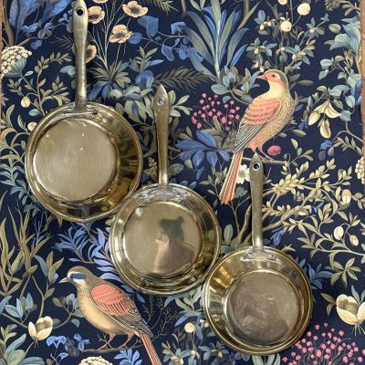 Ковш с крышкой набор 5 шт LION LE CORNU Франция латунь