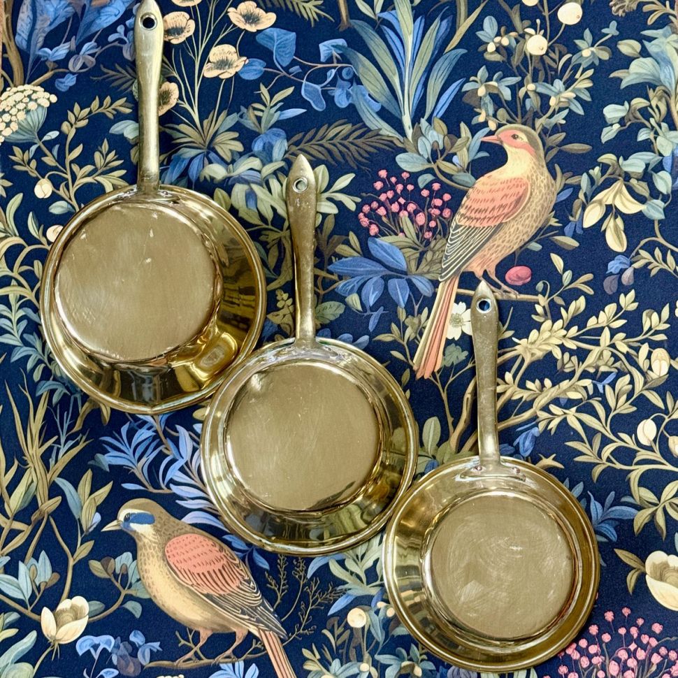 Ковш с крышкой набор 5 шт LION LE CORNU Франция латунь