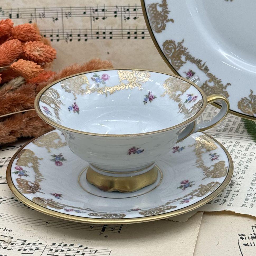 Кофейное трио Unger&Schilde Розы 120 мл Германия 