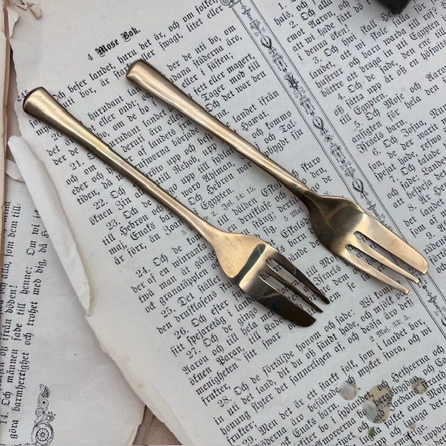 Вилка десертная Kaffe&kuchen 14 см бронза Германия