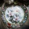 Тарелка W.S.George Lena Liu’s Hummingbird Treasury Рубиновая Колибри 20 см США