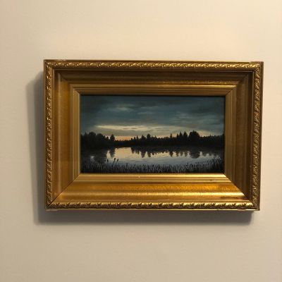 Картина в раме 33х23 см Ночь