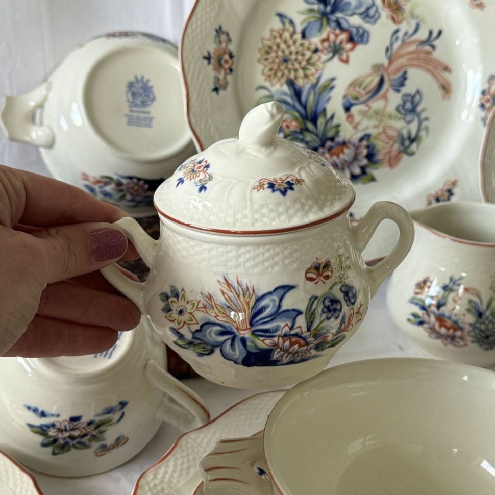 Сахарница Boch la Louviere Rhodes 13 см Бельгия 