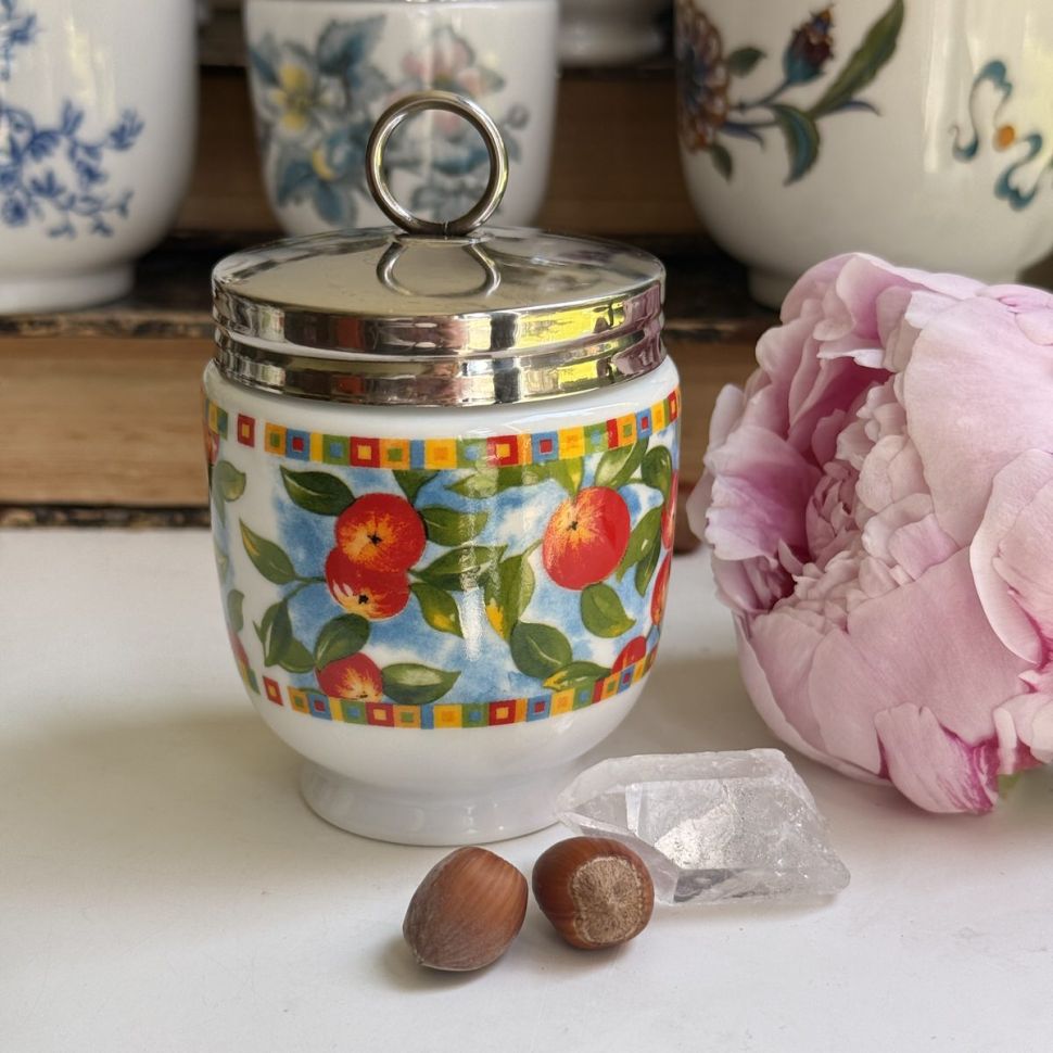 Кодлер на 2 яйца Royal Worcester Яблоки фарфор Англия