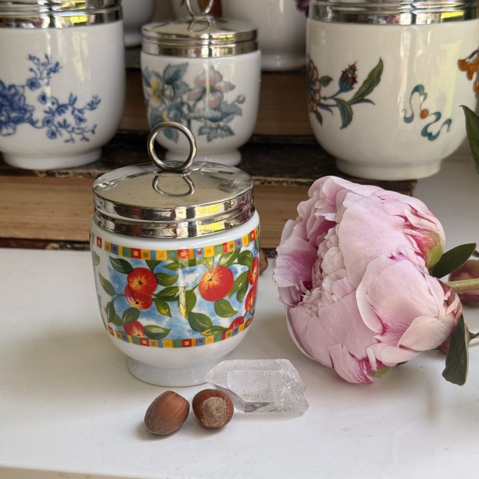 Кодлер на 2 яйца Royal Worcester Яблоки фарфор Англия