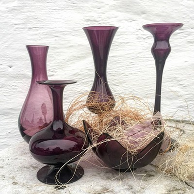 Подсвечник розетка Хрусталь в форме лилии Марганец