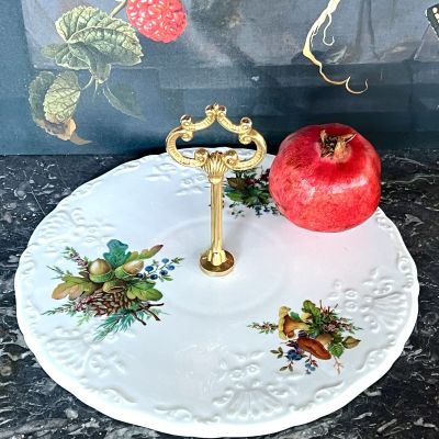 Блюдо с ручкой Limoges 28 см Франция