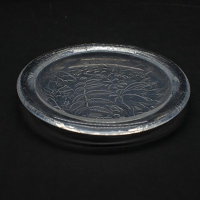 Тарелка десертная Цветы и ягоды хрусталь