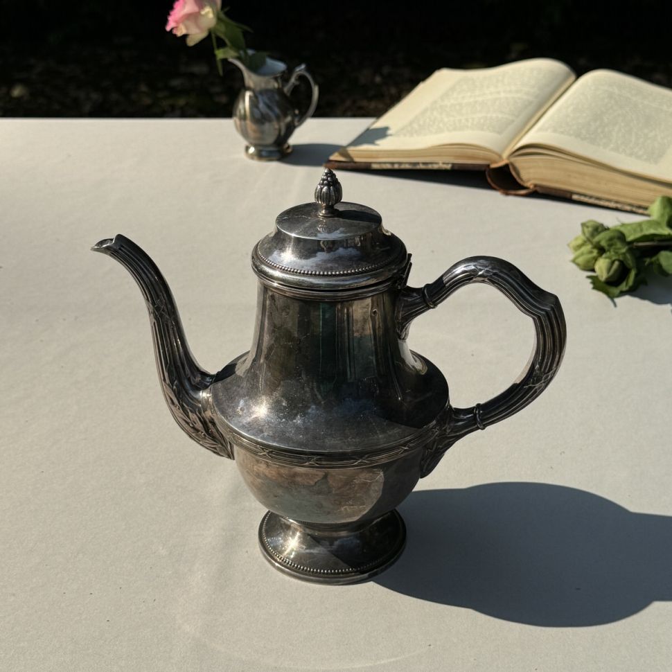 Чайник кофейник 800 мл серебрение