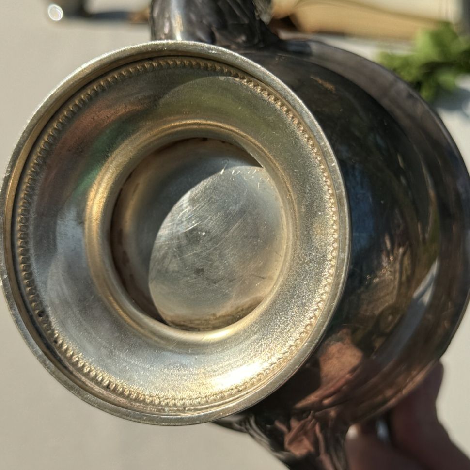 Чайник кофейник 800 мл серебрение