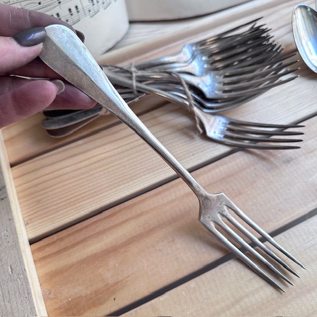 Вилка столовая G.B.L. 22 см серебрение Франция