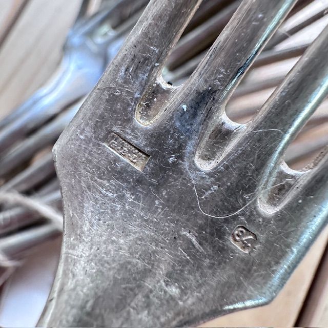 Вилка столовая G.B.L. 22 см серебрение Франция