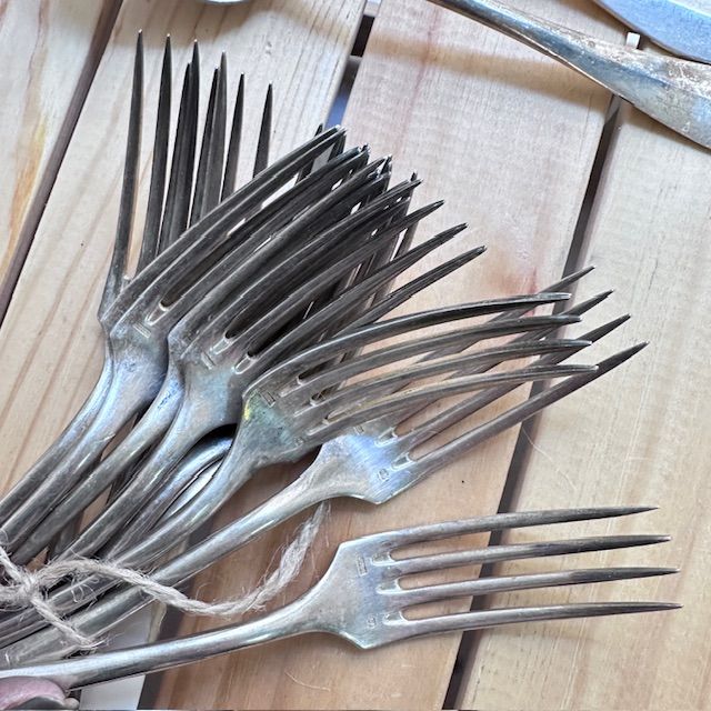 Вилка столовая G.B.L. 22 см серебрение Франция