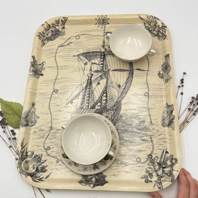 Поднос Каравелла Brevet C.G.D.G. 51 см Франция