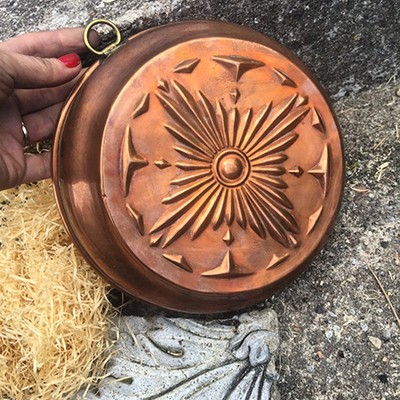 Форма для выпечки медная большая Узор