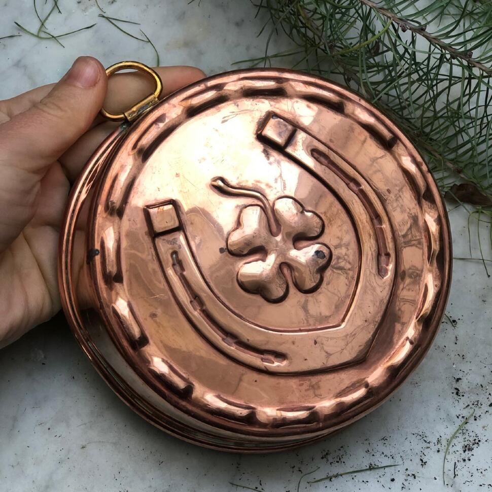 Форма для выпечки 14 см Клевер медь