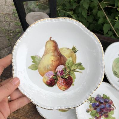Тарелка 17 см фрукты уценка