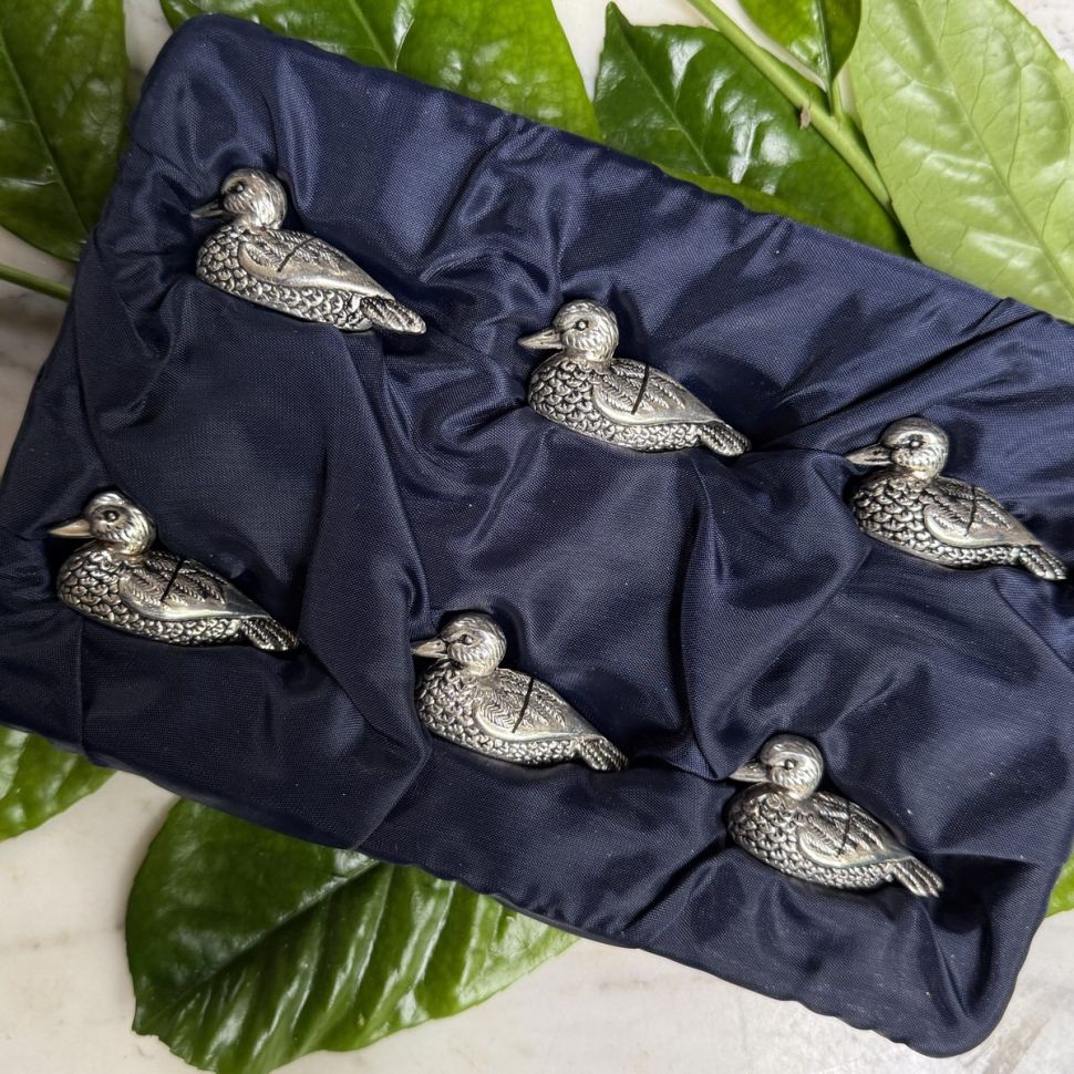 Подставка сервировочная для именной карточки Утка 4,5 см набор 6 шт.