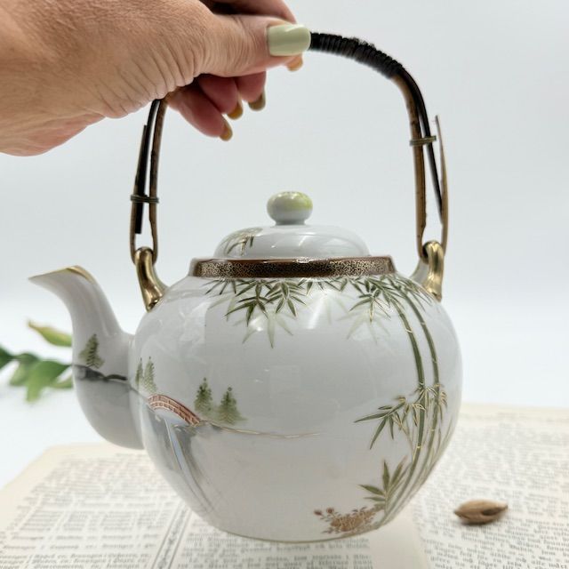 Чайник с ситом Бамбук 1 л фарфор Япония 