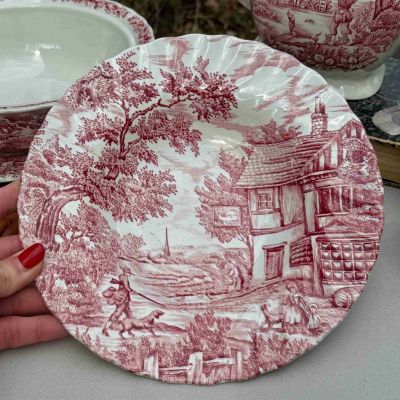 Тарелка глубокая Myott The Hunter красная 23 см Англия