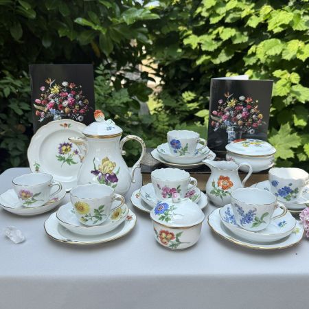 Сахарница молочник набор 2 предмета Meissen Мейсенский букет​ 1966 г. Германия