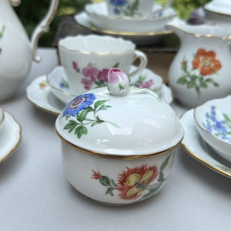 Сахарница молочник набор 2 предмета Meissen Мейсенский букет​ 1966 г. Германия