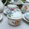Сахарница молочник набор 2 предмета Meissen Мейсенский букет​ 1966 г. Германия