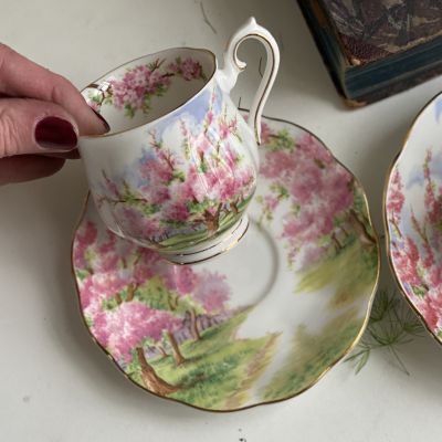 Кофейная пара Royal Albert Blossom Time 130 мл Англия