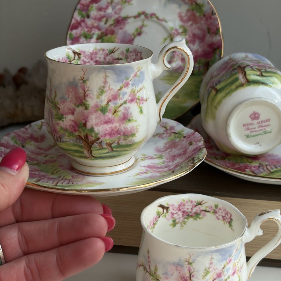 Кофейная пара Royal Albert Blossom Time 130 мл Англия