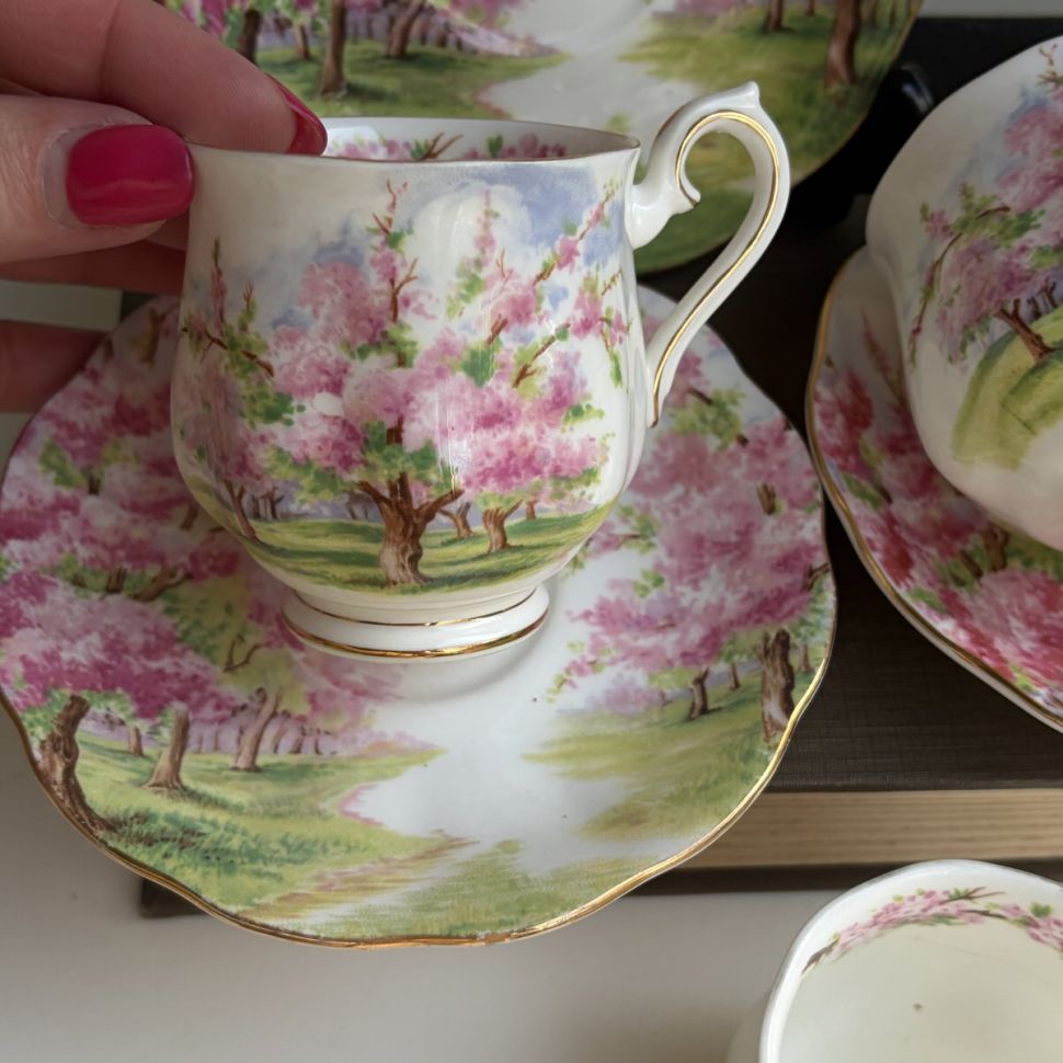 Кофейная пара Royal Albert Blossom Time 130 мл Англия