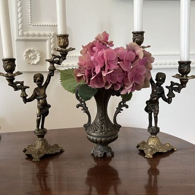 Ваза бронза классика 17 см Франция 