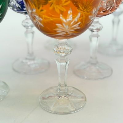 Бокал креманка 200 мл набор 6 шт Арлекин хрусталь Чехия